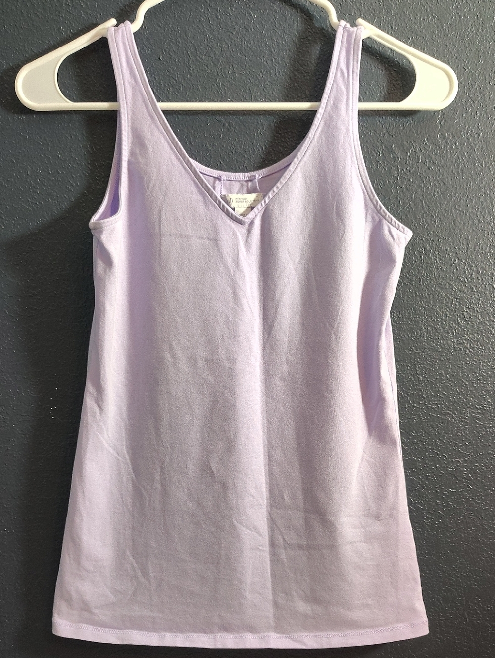 J. Jill Lavender V-Neck/Scoop Reversible Knit Tank Top